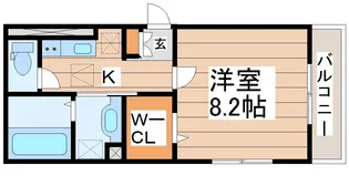 DーROOM広瀬町【3階】の間取り