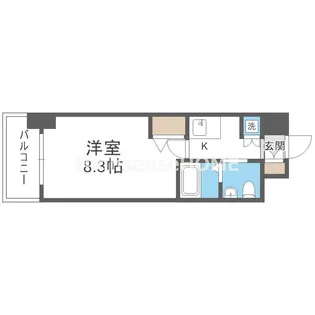 ディナスティ玉造【3階】の間取り