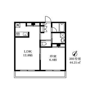 チッタカーザビアンカIII【2階】の間取り