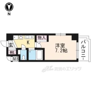 EC京都烏丸3ジャパニズム【3階】の間取り