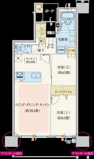 モアグレース一宮本町【2階】の間取り