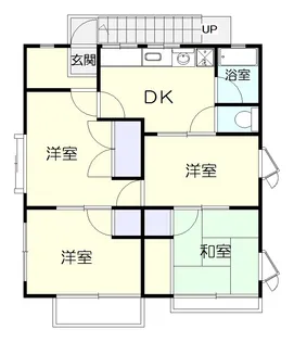 上新田ハウス2F【2階】の間取り