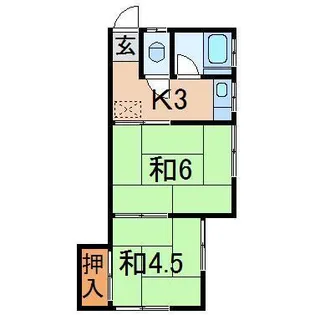 小国コーポラス【2階】の間取り