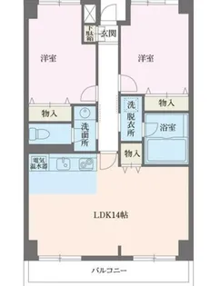 スカイコート【5階】の間取り