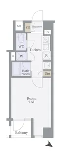 エルフラット板橋【3階】の間取り