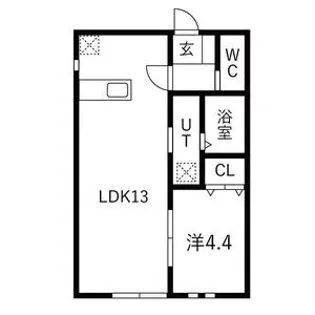 リムプラート幸町【1階】の間取り