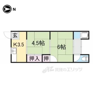 人見荘【1階】の間取り