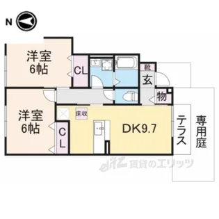 ルヴェール【1階】の間取り