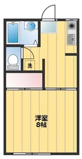 第二稲荷山ハイツA【2階】の間取り
