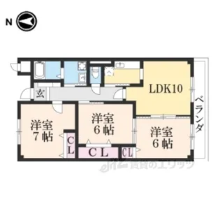 パークウインド【2階】の間取り