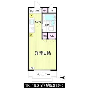 パークノヴァ百人町【3階】の間取り