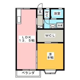 プロヴァンス虹【1階】の間取り