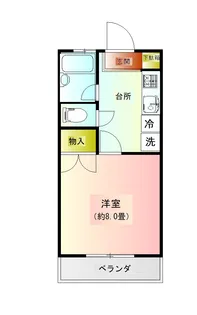 第II清水コーポ【2階】の間取り