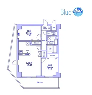 メジリス新羽【5階】の間取り