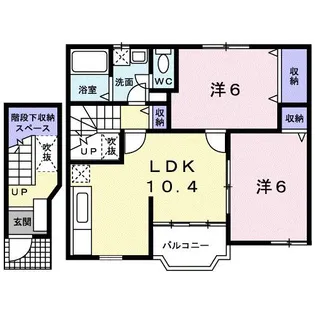 シャン ローズ【2階】の間取り