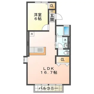 メゾン山麓【1階】の間取り