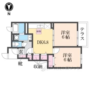 レイ・ミノール【1階】の間取り