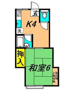 倉田アパート【2階】の間取り