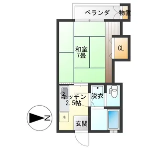 ハイツコマツ【1階】の間取り