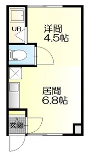 トヨオカ12.1ハイツB棟【1階】の間取り