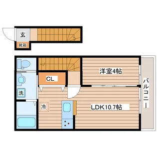 gr鹿野【2階】の間取り