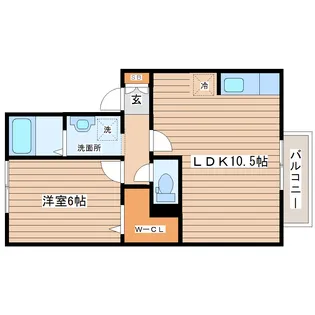 レピィナードI【2階】の間取り
