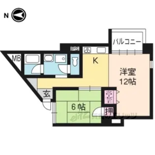 リアライズ衣笠【3階】の間取り