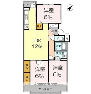 プレジデントタカヤ3【4階】の間取り