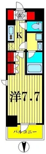 ラティエラ大島【9階】の間取り