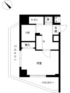 スカイコート原宿【6階】の間取り