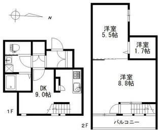 スピナッチ【1階】の間取り