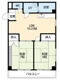 アーバンコート森壱番館【2階】の間取り