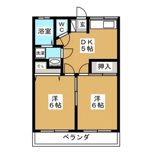 ハイツときわ【1階】の間取り