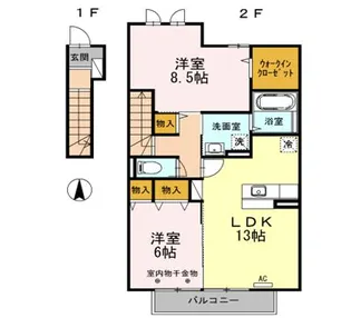 さくら【2階】の間取り