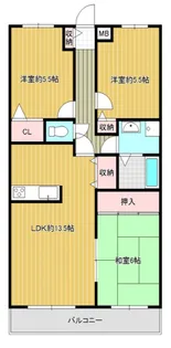 カルム長堀【4階】の間取り