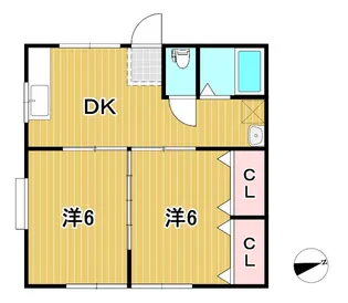 アーバンハイツ【2階】の間取り