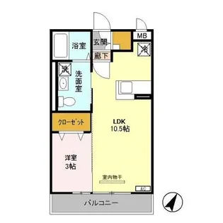 Biz STAY 古河【3階】の間取り