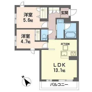 ソノルム【1階】の間取り