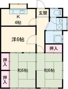 ソアラ22前田アパート【1階】の間取り