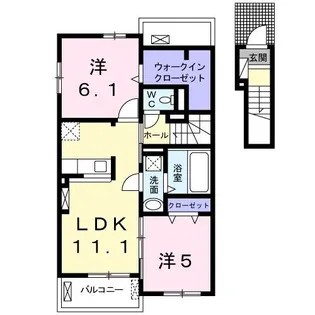 アマベル A【2階】の間取り