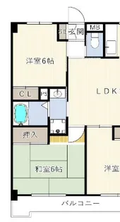 プレステージ市川II【3階】の間取り