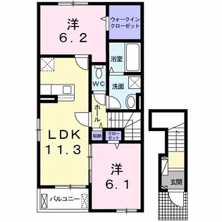 アルム【2階】の間取り