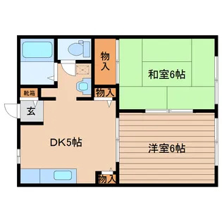 シャンボール吉岡C【1階】の間取り