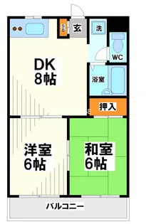 ニューカレード【1階】の間取り