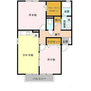 モアエクレール【1階】の間取り