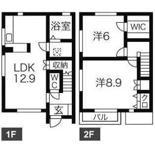 ヴィラアネックスAの間取り