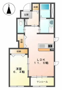 センチュリーカーサII【1階】の間取り
