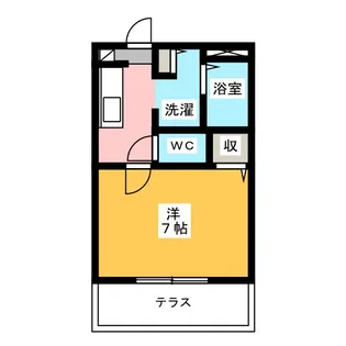 コーポひまわり【1階】の間取り