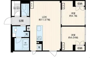 Fullea若松河田【2階】の間取り