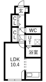 KD小白川【1階】の間取り